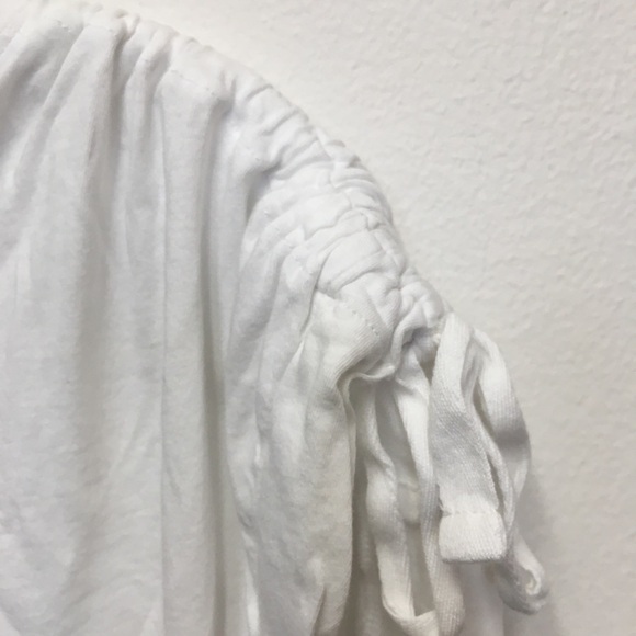 All Saints Muscle Crop T-Shirt Small White 100% Cotton Lightweight Casual - Picture 4 of 9